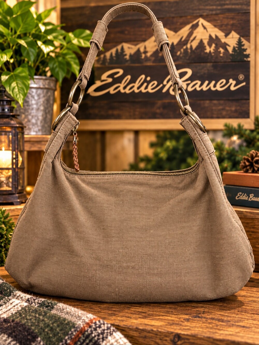 Eddie Bauer Cotton Hobo Bag PLC